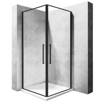 Sprchový kout MAXMAX Rea ABRA 80x100 cm - černý matný