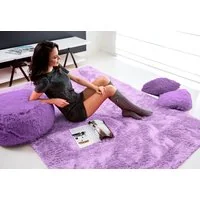 Plyšový koberec SVĚTLE FIALOVÝ