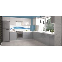 Závěsná kuchyňská skříňka VITO - 50x36x30 cm - šedá lesklá