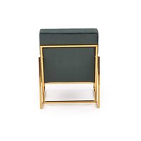 Křeslo RIO - čalouněné - tmavě zelené/zlaté