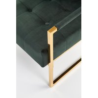 Křeslo RIO - čalouněné - tmavě zelené/zlaté