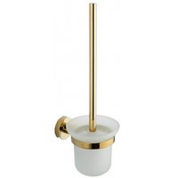 Závěsná WC štětka MEXEN REMO - kov/sklo - zlatá, 7050750-50