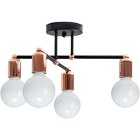 Stropní svítidlo 4 ROSIES - černé/rose gold
