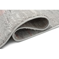 Kusový koberec ASTHANE abstrakt - šedý/růžový