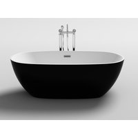 Volně stojící akrylátová vana MEXEN ERIS 170x85 cm - bílá/černá, 53441708575