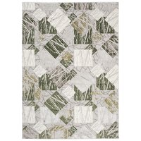 Kusový koberec ASTHANE square - šedý/zelený