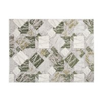 Kusový koberec ASTHANE square - šedý/zelený