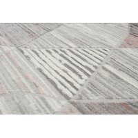 Kusový koberec ASTHANE triangl - šedý/růžový