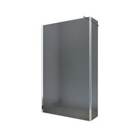 Koupelnová pevná zástěna MEXEN WALK-IN PLUS 50+30 cm - GRAFIT