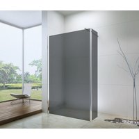 Koupelnová pevná zástěna MEXEN WALK-IN PLUS 100+30 cm - GRAFIT