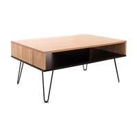 Konferenční stolek MODI 90x60x40 cm - dub sonoma/černý