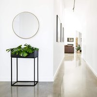 Kulaté zrcadlo LOFT 60 cm - s tenkým zlatým rámem