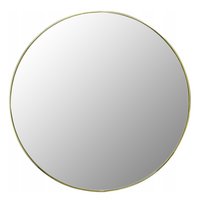Kulaté zrcadlo LOFT 60 cm - s tenkým zlatým rámem