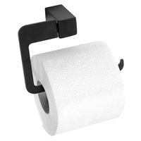 Držák toaletního papíru - kovový - černý