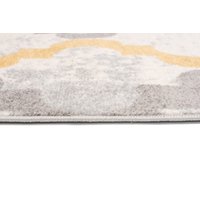 Kusový koberec AZUR maroko - šedý/bílý/žlutý