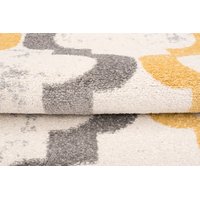 Kusový koberec AZUR maroko - šedý/bílý/žlutý