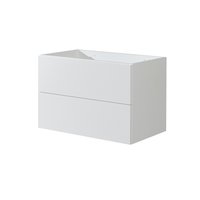 Koupelnová skříňka, bílá, 2 zásuvky, 810x530x460 mm