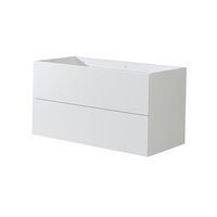 Koupelnová skříňka, bílá, 2 zásuvky, 1010x530x460 mm