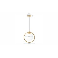 Stropní svítidlo PEARL small - zlaté