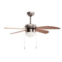 Stropní svítidlo s ventilátorem MODERN - 105 cm - stříbrné