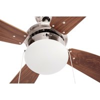 Stropní svítidlo s ventilátorem MODERN - 105 cm - stříbrné