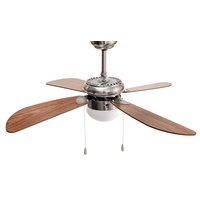 Stropní svítidlo s ventilátorem MODERN - 105 cm - stříbrné