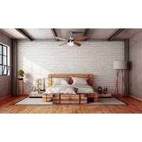 Stropní svítidlo s ventilátorem MODERN - 105 cm - stříbrné