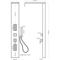 Sprchový panel RAFF