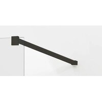 Koupelnová pevná zástěna MAXMAX KIOTO BLACK 120 cm - čiré/mat