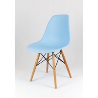 Kuchyňská designová židle MODELINO - nebesky modrá - BUK