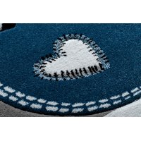 SKLADEM: Dětský kusový koberec PetMe Francouzský buldoček - šedý - 180x270 cm