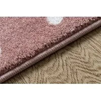 SKLADEM: Dětský kusový koberec PetMe Král králík - růžový - 200x290 cm
