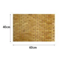 Koupelnová mozaiková bambusová předložka 40x60 cm