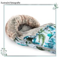 Rostoucí fusak do kočárku GROW UP - SNOW - s kožešinou