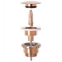 Click/clack zátka MAXMAX Rea rose gold - univerzální