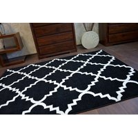 Moderní koberec černo-bílý F343 - 200x290 cm