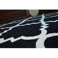 Moderní koberec černo-bílý F343 - 200x290 cm