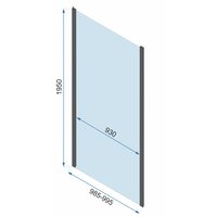 Sprchový kout MAXMAX Rea RAPID swing 80x100 cm - černý