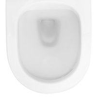 Závěsné WC MAXMAX Rea CARLO mini RIMLESS + Duroplast sedátko flat - bílé
