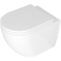 Závěsné WC MAXMAX Rea CARLO mini RIMLESS + sedátko basic - bílé