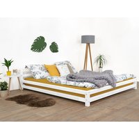 Designová postel z masivu 200x200 cm DOUBLE