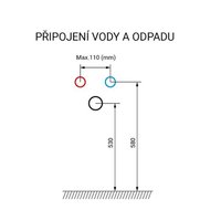 Koupelnová skříňka s keramický umyvadlem 120 cm, bílá