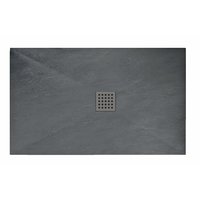 Sprchová vanička MAXMAX Rea ROCK 90x120 cm - šedá