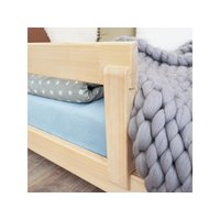 Dětská domečková postel z masivu 180x80 cm POPPI se zábranami