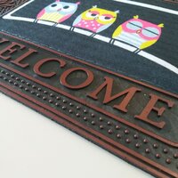 Rohožka "Welcome" - sovičky - 40x70 cm