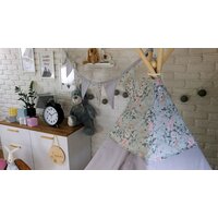 Dětský stan TEEPEE (TÝPÍ) SRNEČKY s doplňky - šedý