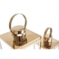 Sada 2 luceren BOX - kov/sklo - zlaté - 45 a 35 cm