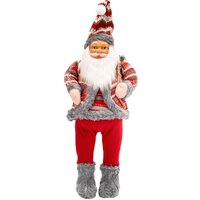 Vánoční dekorativní figurka Santa Claus s pytlem - 62 cm