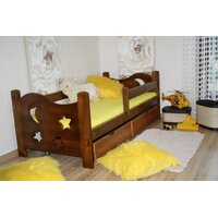 Dětská postel z MASIVU 160x70cm SE ŠUPLÍKY - DP021