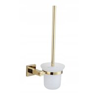Závěsná WC štětka MEXEN VANE - kov/sklo - zlatá, 7020950-50
